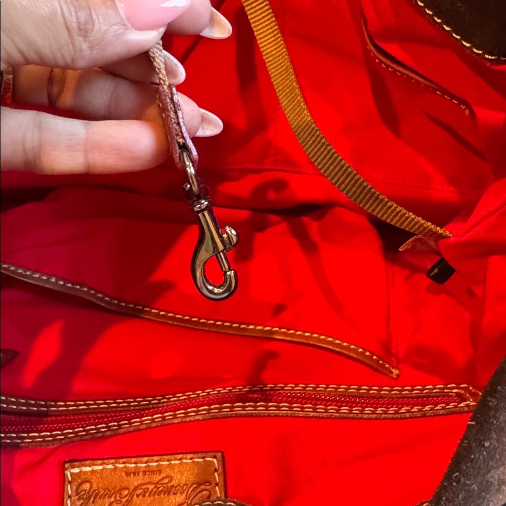 Dooney Bourke cocoa suede hadbag - Picture 12 of 12